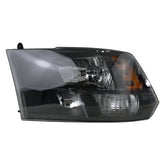 Headlights Assembly Compatible with 2009-2018 Dodge Ram Quad 1500 2500 3500 Pickup Replacement Headlamp Black Housing Clear Lens